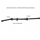 ARBRE TRANSMISSION ORIGINE COMPLET KANGOO 4X4 : ARBRE DE TRANSMISSION LONGITUDINAL ARRIERE D'ORIGINE (avec amélioration) AVEC LA BAGUE ANTIVIBRATION , FLECTOR, ET PALIERS....