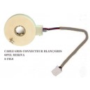 CAPTEUR D'ANGLE DIRECTION ASSISTEE OPEL MERIVA (gris Cx Blanc/Gris 6 fils) : CAPTEUR DE COUPLE DE DIRECTION ASSISTÉE (Gaine GRISE Connecteur Blanc/Gris 6 Fils)
Pour OPEL MERIVA Provenance...