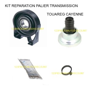 KIT REPARATION PALIER RENFORCÉ ARBRE DE TRANSMISSION TOUAREG CAYENNE  et JOINT SOUFFLET CENTRAL VOLKSWAGEN PORSCHE