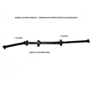 ARBRE KANGOO GKN TRANSMISSION LONGITUDINAL ARRIERE ORIGINE COMPLET 4X4